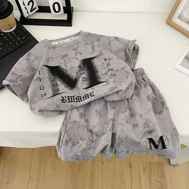 Boys' fashion set, short-sleeve top and shorts--M---16