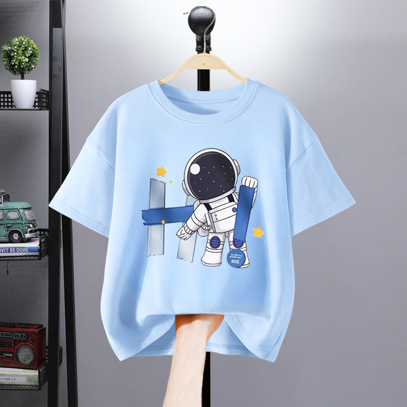 Summer fashion Boys' short-sleeved top, cute and fresh--Hi---29